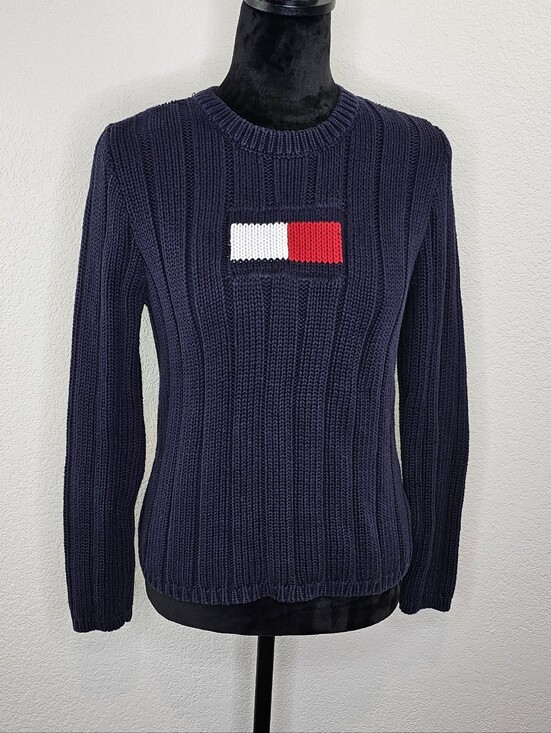 Tommy Hilfiger Sweaters - Vintage 2001 Tommy Hilfiger Knit Long Sleeve Sweater Medium